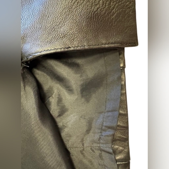 Apart Impressions 100% LEATHER Dress Vintage Sleeveless Black Size 8 EUC - Picture 8 of 10